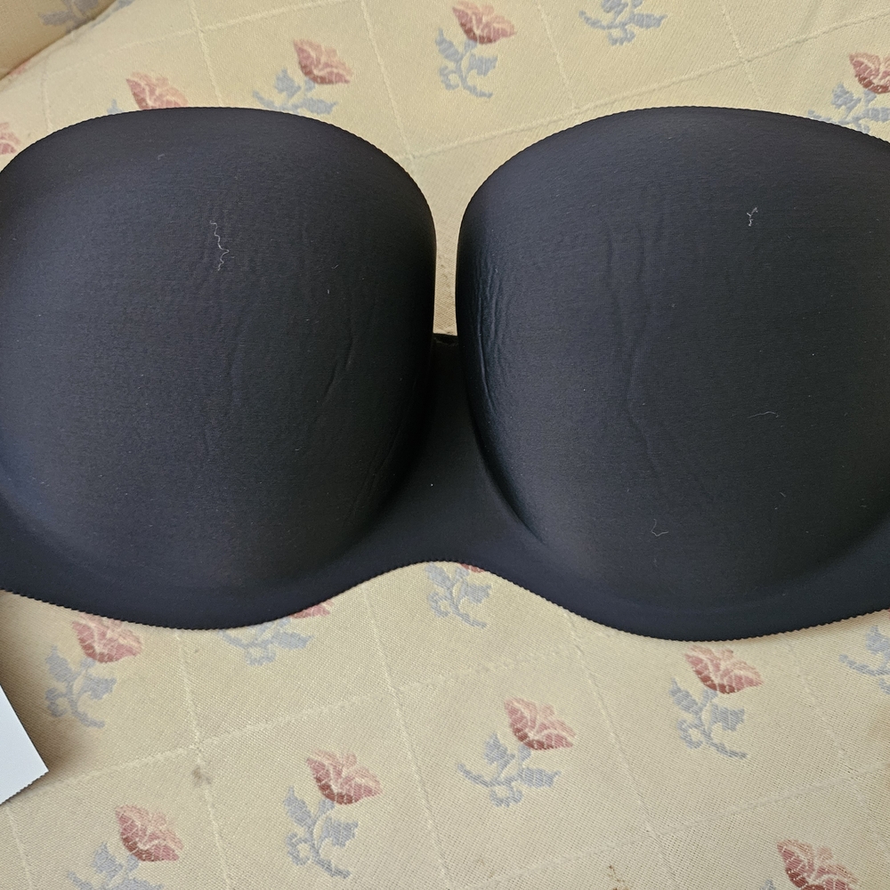 FELINA Hint Of Skin Black Strapless Bra 36D